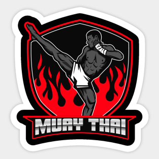 .Muay Thai Fighter Sticker